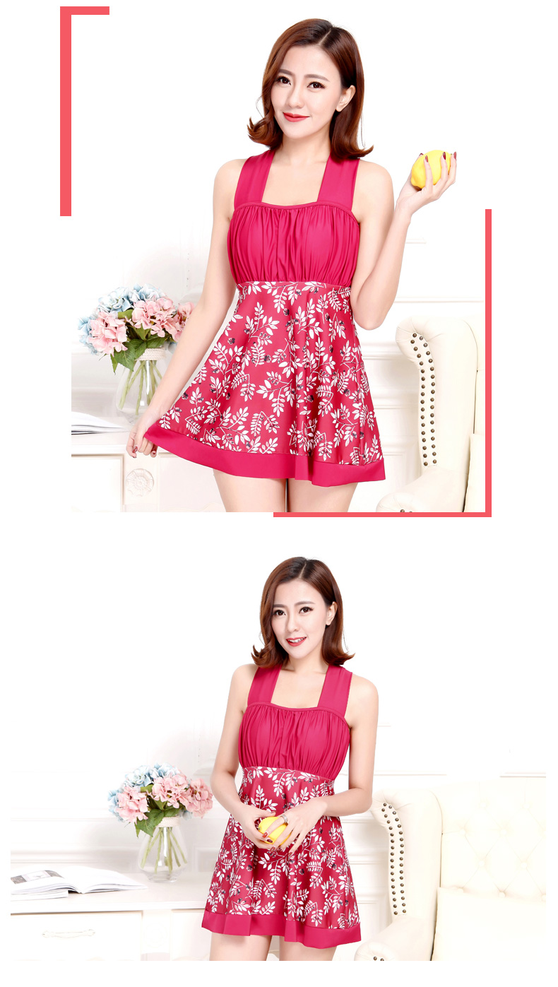 Mùa hè 2018 áo tắm nữ mới che bụng đã mỏng kích thước lớn bảo thủ kiểu váy liền thân boxer đồ bơi thời trang gợi cảm - Bộ đồ bơi One Piece đồ bơi 1 mảnh