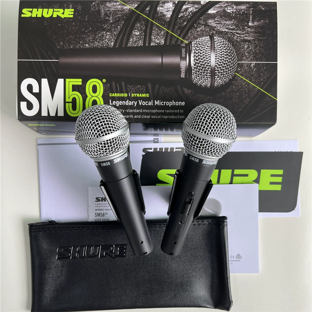 Shure/ SM58S динамический профессиональный сценический выступление прямой эфир проводной микрофон вокальный профессиональный микрофон