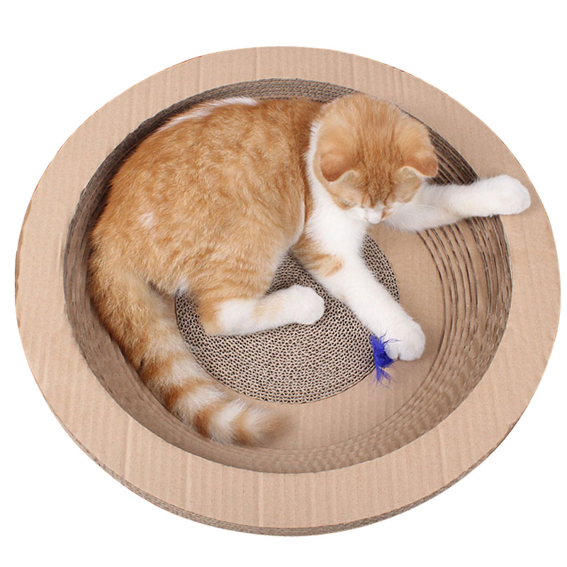 猫抓板猫爪板瓦楞纸磨爪器大碗圆形练爪加大号猫咪用品玩具包邮