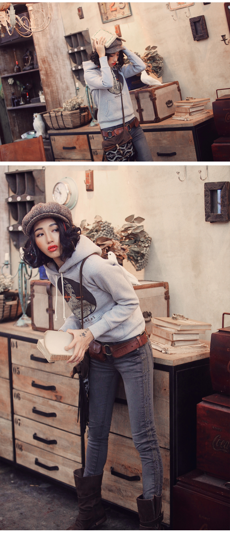 Sweatshirt femme APORIA AS   en Coton - Ref 3216951 Image 18