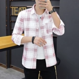 Весенняя трендовая рубашка, хлопковая куртка для школьников для отдыха, в корейском стиле