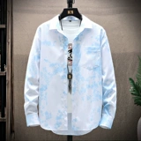 Весенняя японская ретро трендовая рубашка, в корейском стиле, свободный крой