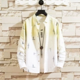 Демисезонная трендовая тонкая рубашка для отдыха, в корейском стиле, подходит для подростков