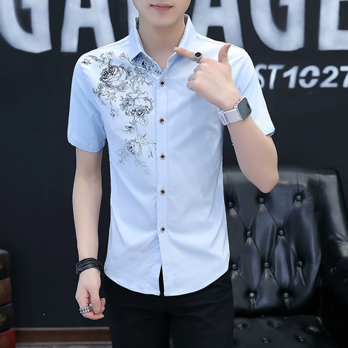 Летняя рубашка, летняя одежда для школьников, городской стиль, в корейском стиле