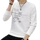 Осенний трендовый лонгслив, толстовка, термобелье для школьников, базовая футболка, в корейском стиле, оверсайз