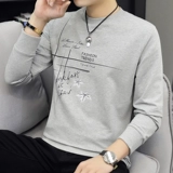 Осенний трендовый лонгслив, толстовка, термобелье для школьников, базовая футболка, в корейском стиле, оверсайз