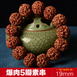 新籽推广菩提子手串男女五瓣金刚文玩佛珠券后【9.9元起】包邮