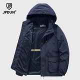 Осенняя куртка с капюшоном, весенняя рубашка, для среднего возраста, оверсайз, размер