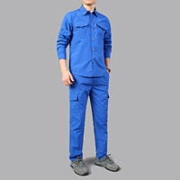 103 Сокровища Синий набор (с длинным рукавом+брюки)