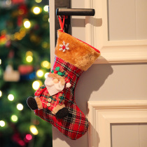 圣诞节袜子礼物袋大号圣诞节场景布置装饰挂件老人雪人麋鹿糖果袜
