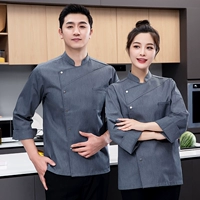 Бутик с пятью с длинными рукавами-серыми однок