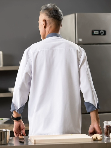 Шеф-повара Рабочая одежда с длинным рукавом осень и зимний отель для общественного питания ресторан китайский ресторан кухонная одежда