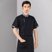 Черный фартук, короткий рукав