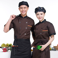 Кофейный фартук, шапка, короткий рукав