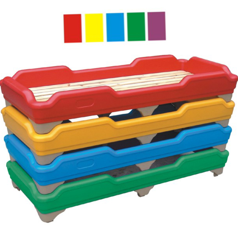 Kindergarten Special Thickened Plastic Bed Children Afternoon Nap Wood Plate Bed Baby Stack Single Environmental Friendly Lunch Break Small Wooden Bed