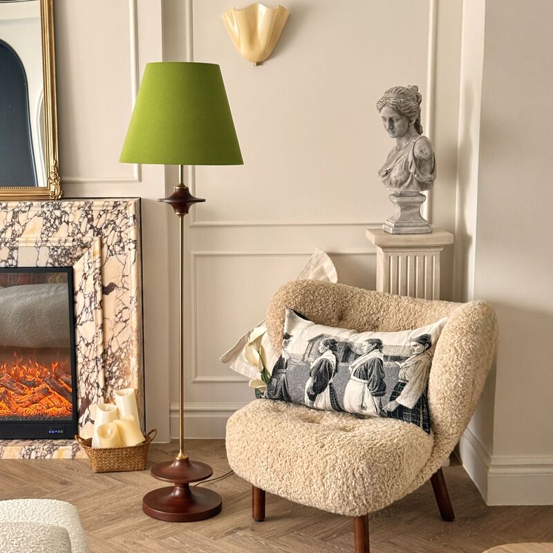 French-Style New Chinese-Style Floor Lamp, Decorative Lamp Next to the Sofa, High-End Vintage Designer Bedroom Bedside Ambient Light