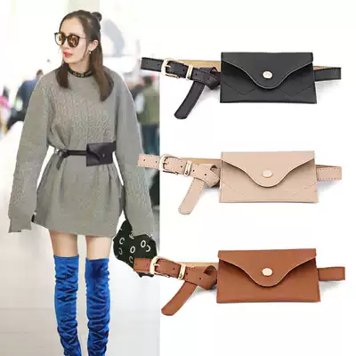 Decorative belt small waist bag female tide ins summer small mini all-match fashion mobile phone bag net red with belt