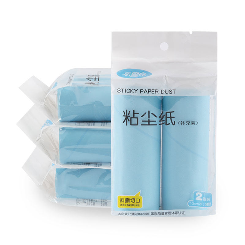 Lesnower Home Sticky dust paper Tear Dust Removing Sticky Hair Roller Paper 7023 Diagonal Tear Replacement Paper Core