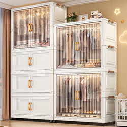 Installation-Free Storage Cabinet Storage Cabinet For Home Multi-Layer Storage Cabinet Bedroom Baby Wardrobe Baby Clothes Fitting Cabinet