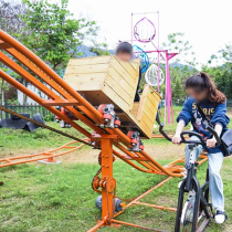 Scenic Outdoor Network Red Child Pit Daddy Overpass Mountain Bike Unpowered Parent-child Interaction Small Train Excursion Toy Equipment Manufacturer