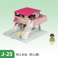 Takara tomy, электрический поезд с аксессуарами с рельсами, кукла