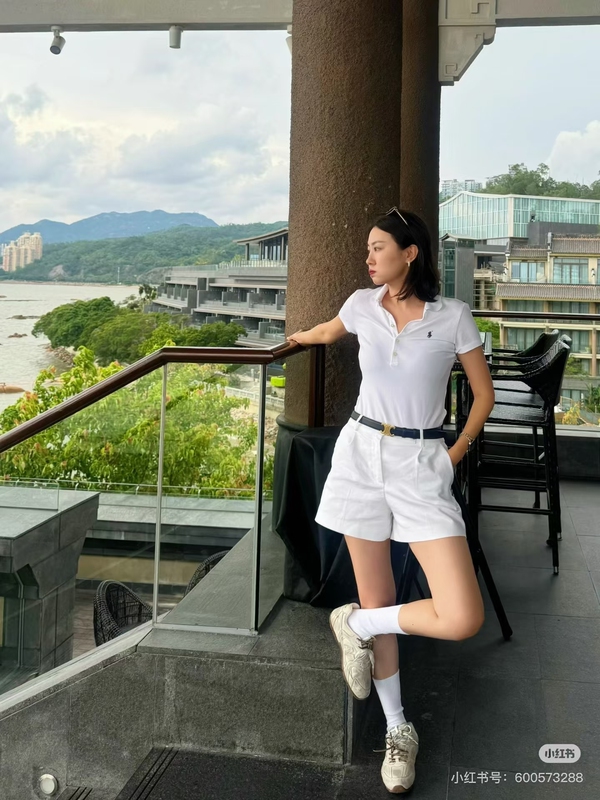 Lafu Jung Soo-Kyung's Same Style Pure Cotton Embroidered Shorts, Vintage American Simple Versatile Three-Quarter Pants