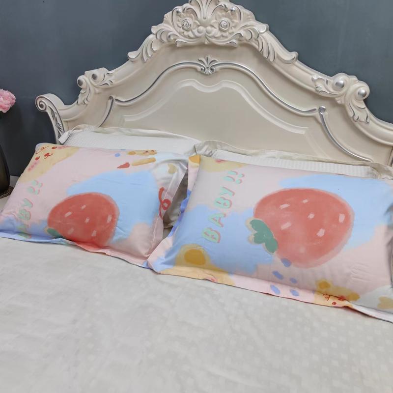 A certain clean residual material of a Lai Yang Ocean pure cotton thickened grinding pillow sleeve cartoon pure color and fresh common size 4874