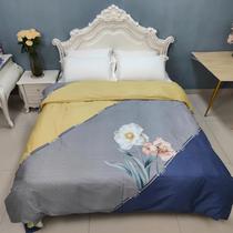 Brand home textile single piece thick brushed cotton single product double quilt cover single cotton autumn and winter simple warm bed