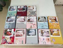 Running volume 60-count long-staple cotton printed four-piece set full cotton satin floral silky smooth delicate soft light luxury 1 8 beds