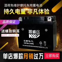 Motorcycle battery 12V universal 125 scooter 12V9A7A maintenance-free dry battery battery