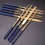 Набор алмазных напильников, модель, маленький напильник, алмазный плоский стальной напильник, напильник из сплава, круглый напильник, круглый нож для трения