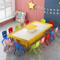 Space sand table childrens large size building block table amusement park equipment space sand table handmade table commercial toy table