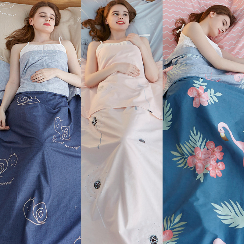 Travel hotel isolation dirty sleeping bag Adult indoor hotel Double bed Single duvet cover Portable business travel pure cotton