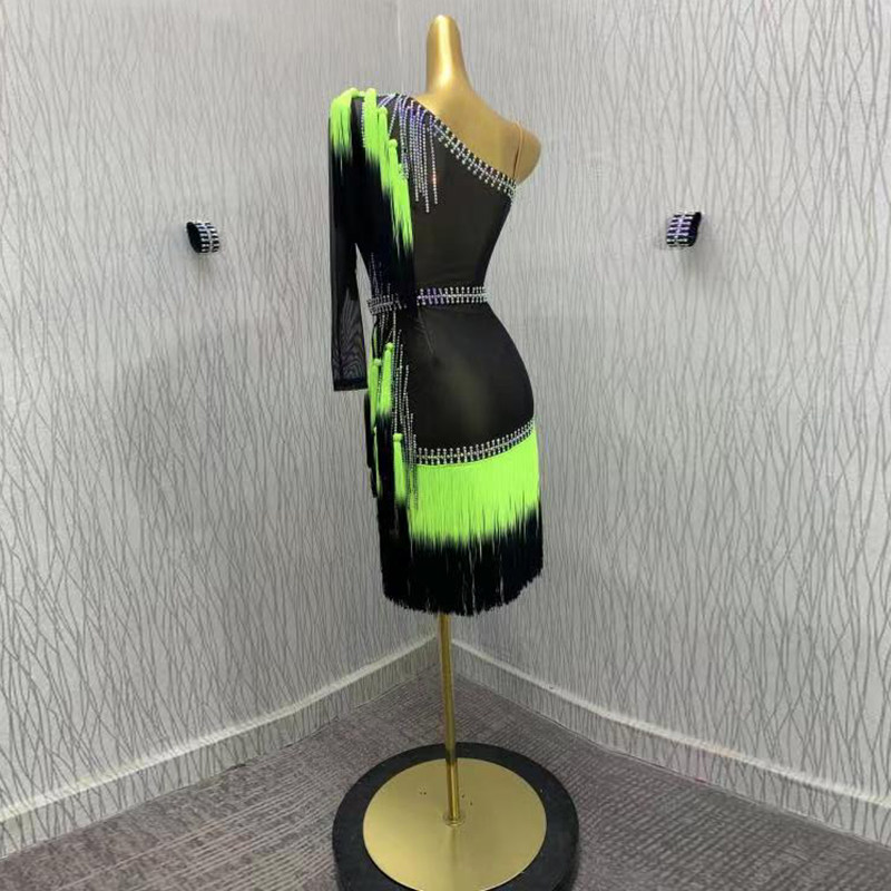 Latin dance competition skirt su skirt just dance perform imitated Oka Lumba dance show