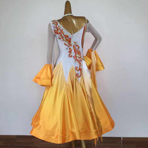 Morden Dance Plus Drills Race Dress National Mark Dance Big Swing Out of a Waltz Liondress Performance Tango Dance Dress