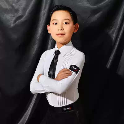 Toddler shirt vertical stripes front chest folds and pleats with safety pants dark buckle boys match suit regulations stretch fabric