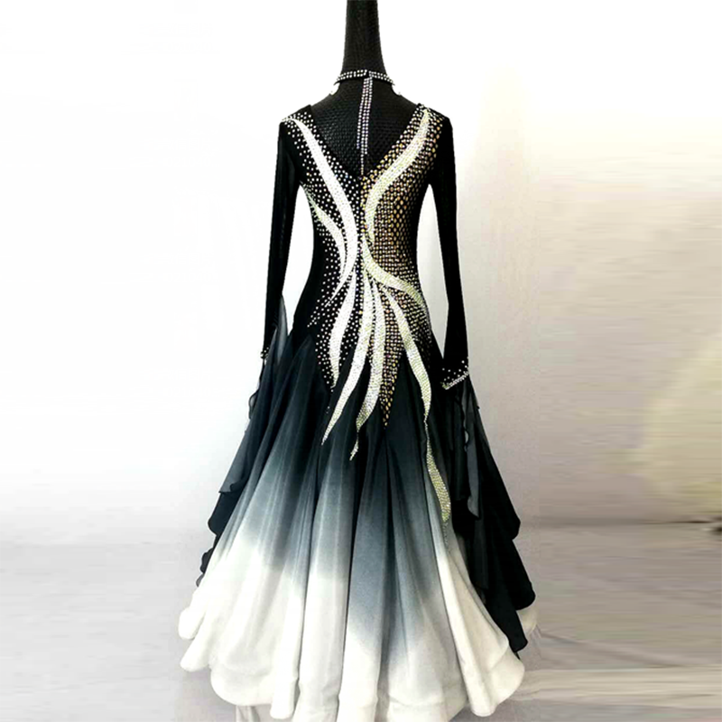 Morden Dance Competition Dress National Standard Dance Dress Rehearsal For Waltz Performance Serve Social Dance Plus Drills Square Dance Dress