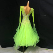 National Standard Dance Elegant Temperament Race Dress Morden Dance High End Race Dress Waltz With Dress Tango Dancer Dress
