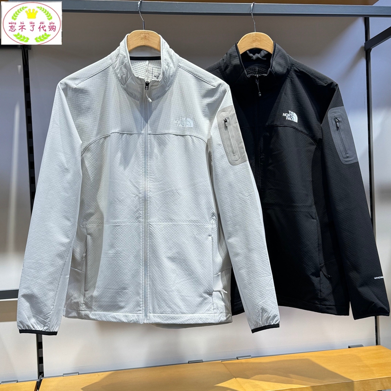Thenorthface North Face 2026 Autumn and Winter Men's Outdoor Windproof and Water-Repellent Fleece Soft Shell Jacket 8Dg2