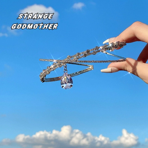 Короткое ожерелье, брендовая бриллиантовая цепочка до ключиц, чокер, популярно в интернете