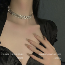 2021 NEW CUBAN NECKLACE WOMEN INS HIP HOP Senior Sensation Lock Bone Chain Street Personality Coarse Chain Accessories Accessories