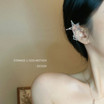 Pentagram Zircons Stone Ear Clip Female Summer Light Extravaganza Superior ear osteoclaves without otolic Frosty Ethos Ear Accessories