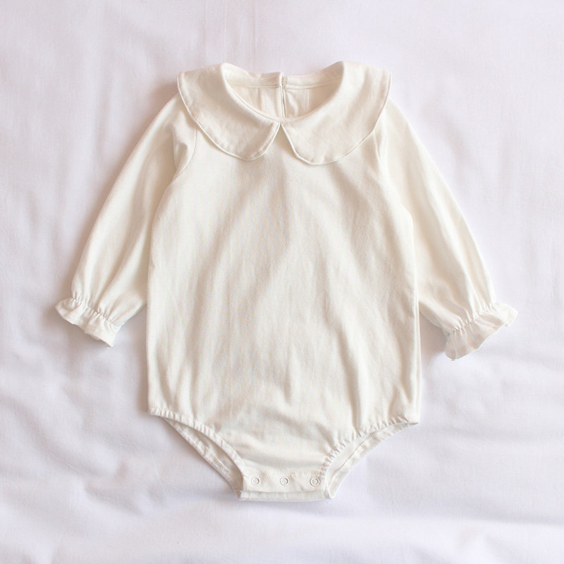 Dolls collar khaclothes 2022 Spring and autumn clothes baby girl baby pure cotton long sleeve sweaters 0-1 years 6-12 years old