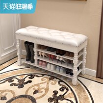 Door-in shoe rack Simple and economical multi-layer indoor good-looking space-saving door-in-door can sit and put shoes shoe cabinet