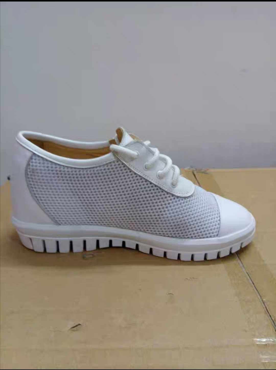 Customized shoes for people with disabilities, length, short legs, high and low feet, single supplementary height, invisible heightening correction, leather breathable casual women's shoes