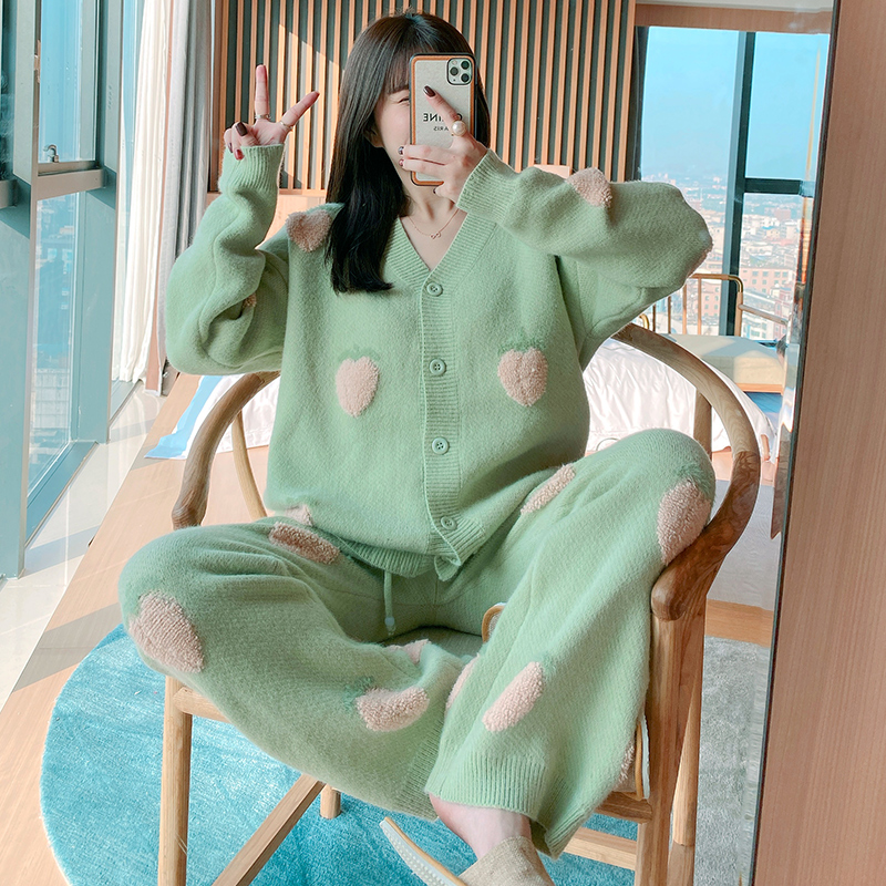 Soft~ZaSa Fran~Super fairy self-retained 2022 autumn and winter new warm set home clothes