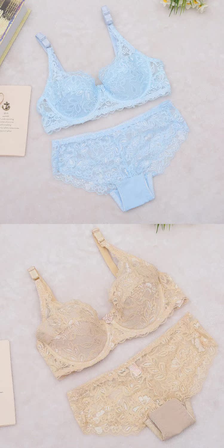 Sexy lưới ren siêu cuốn sách áo ngực trong suốt thiết lập phụ nữ không thu thập cám dỗ đồ lót kích thước lớn ao nguc