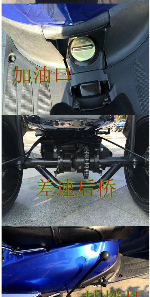 Dingsen Motors Vô hạn biến lớn Rùa King Xe tay ga ba bánh Xe máy giải trí ba bánh xe địa hình mini