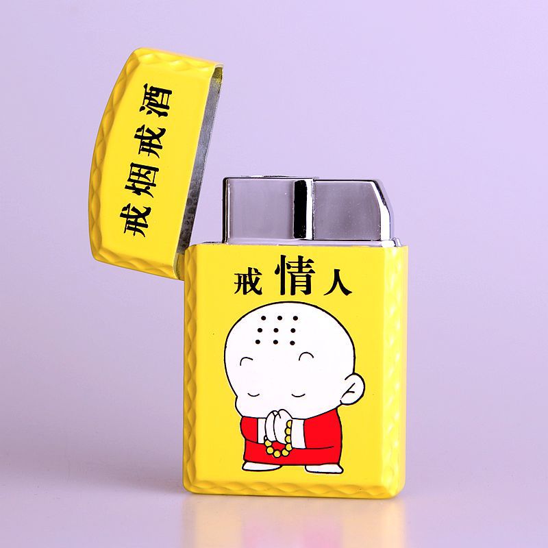 Di Kang DK-512 thẳng bỏ thuốc lá bỏ rượu vòng người yêu kim loại sáng tạo hột quẹt bật lửa