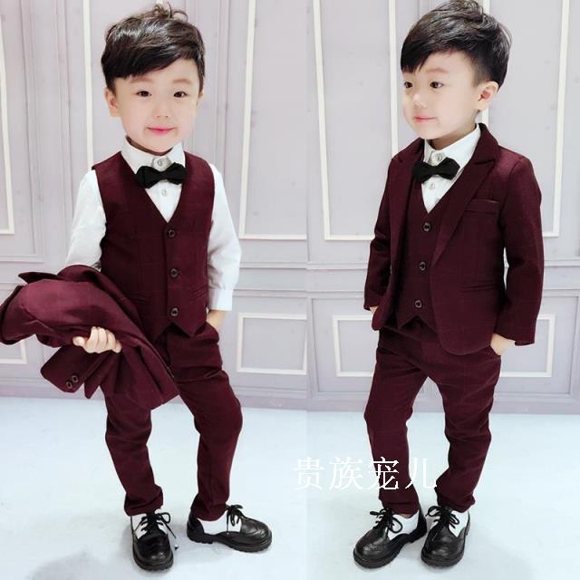 Trẻ em mùa thu váy childrens kẻ sọc phù hợp với phù hợp với áo giáp giáp ba mảnh hoa childrens phù hợp với chiếc váy phù hợp với thủy triều.